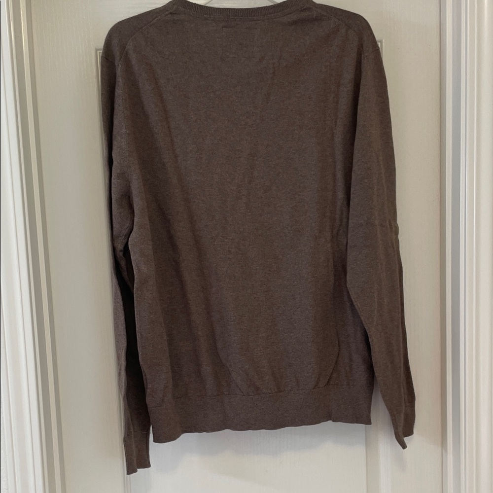 St. John's Bay Women's V-Neck Sweater in Brown - Picture 6 of 8